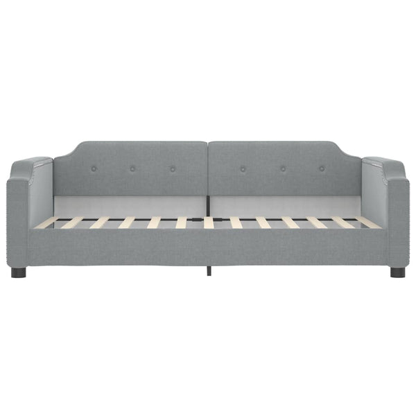 vidaXL Extendable Day Bed Light Gray 80x200 cm Fabric