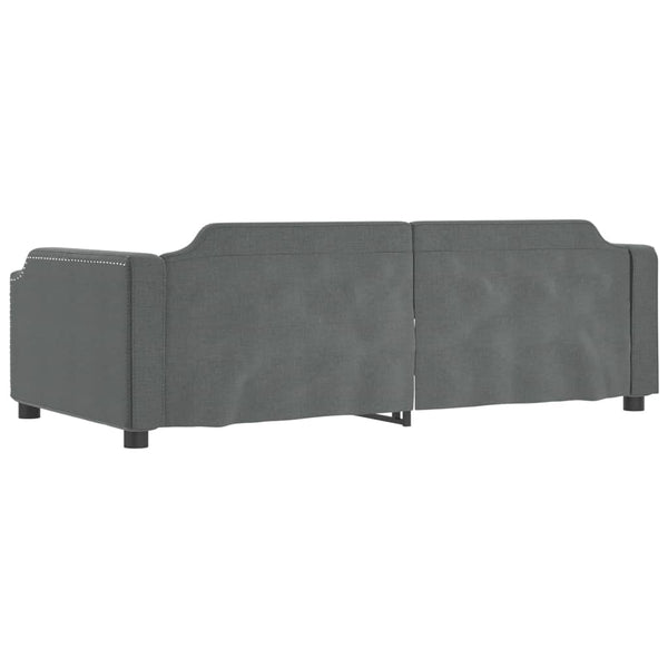 vidaXL Day Bed Extendable Dark Grey 80x200 cm Fabric