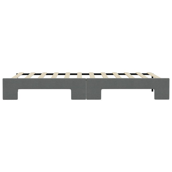 vidaXL Day Bed Extendable Dark Grey 80x200 cm Fabric