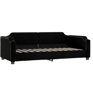 vidaXL Extendable Daybed Black 80x200 cm Fabric