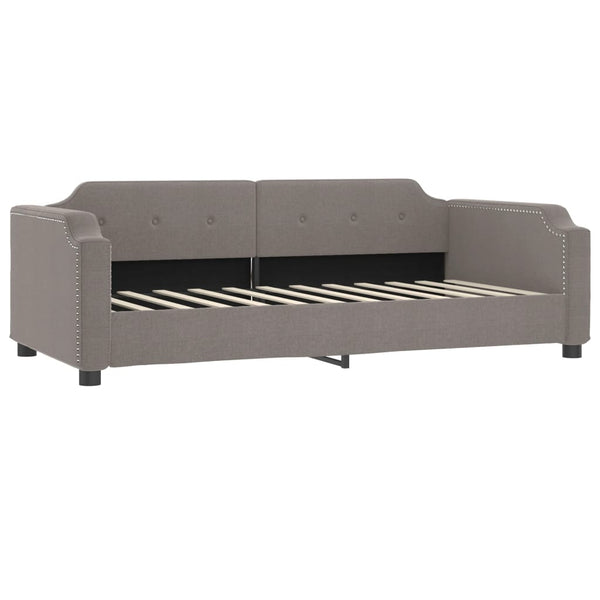 vidaXL Extendable Day Bed Taupe 80x200 cm Fabric