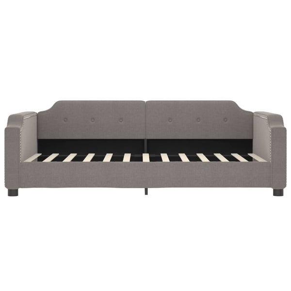 vidaXL Extendable Day Bed Taupe 100x200 cm Fabric