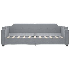 vidaXL Day Bed Extendable Light Grey 90x190 cm Fabric