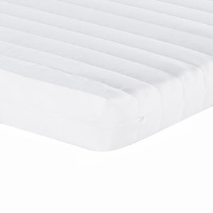 vidaXL Extendable Day Bed with Mattresses Cream 80x200 cm Fabric