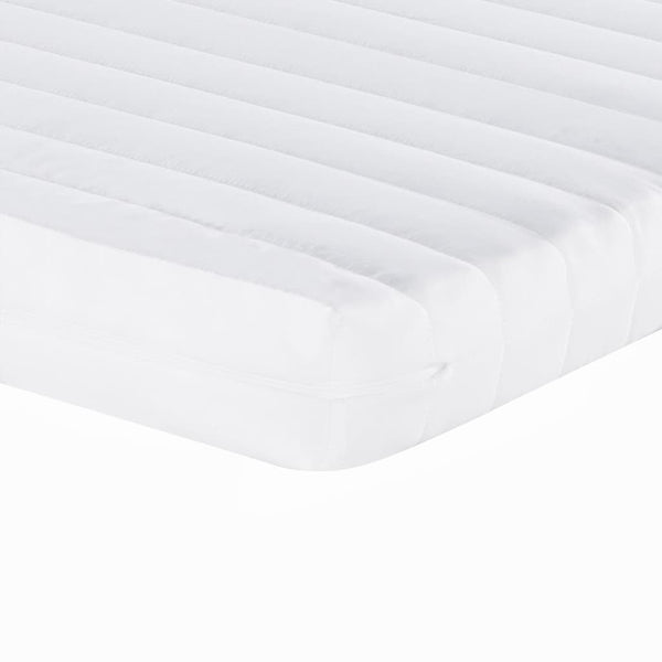 vidaXL Extendable Day Bed with Mattresses Dark Grey 90x200 cm Fabric