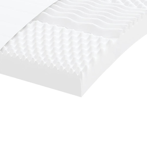 vidaXL Extendable Daybed with Mattress Light Grey 100x200 cm Fabric