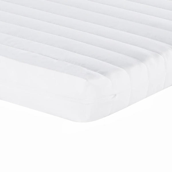 vidaXL Extendable Day Bed with Mattresses Black 90x190 cm Fabric