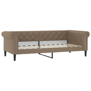 vidaXL Day Bed Pull-Out Cappuccino 90x200 cm Faux Leather