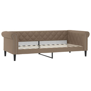 vidaXL Extendable Day Bed with Drawers Brown 90x200 cm Faux Leather