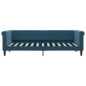 vidaXL Day Bed with Mattress Blue 80x200 cm Velvet
