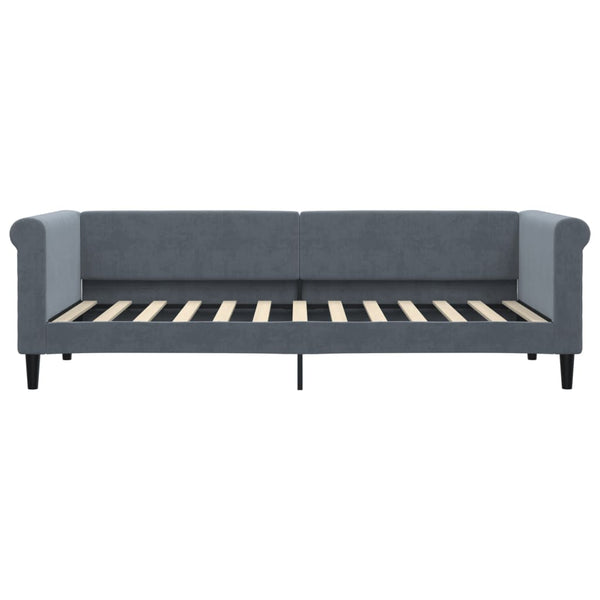 vidaXL Day Bed with Mattress Dark Gray 80x200 cm Velvet