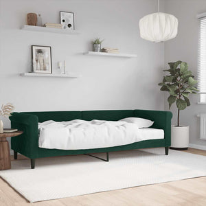 vidaXL Day Bed with Mattress Dark Green 80x200 cm Velvet