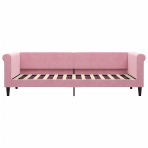 vidaXL Day Bed with Mattress Pink 80x200 cm Velvet