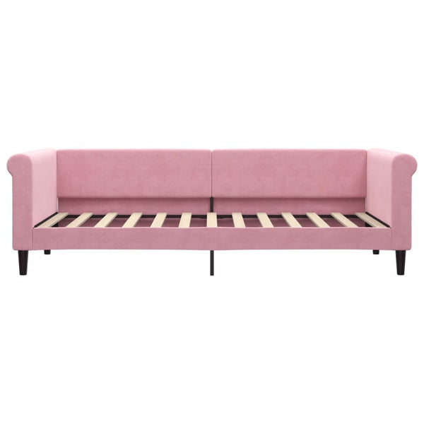 vidaXL Day Bed with Mattress Pink 80x200 cm Velvet