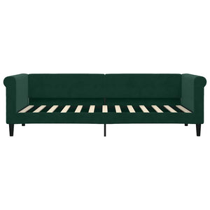 vidaXL Day Bed Extendable Dark Green 80x200 cm Velvet