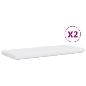 vidaXL Extendable Day Bed with Mattresses Light Grey 100x200 cm Velvet