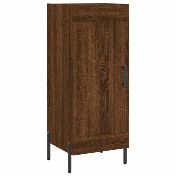 vidaXL Highboard Brown Oak Look 34.5x34x180 cm Engineered Wood
