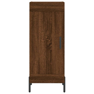 vidaXL Highboard Brown Oak Look 34.5x34x180 cm Engineered Wood