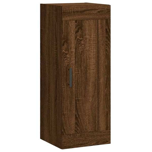 vidaXL Highboard Brown Oak Look 34.5x34x180 cm Engineered Wood