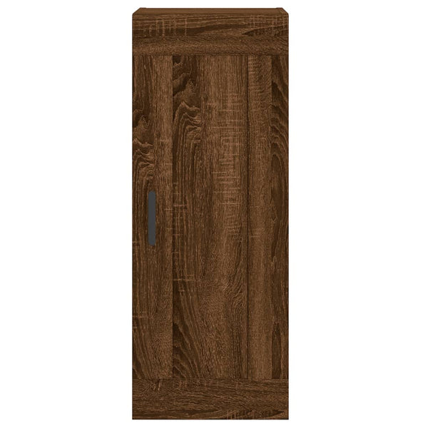 vidaXL Highboard Brown Oak Look 34.5x34x180 cm Engineered Wood
