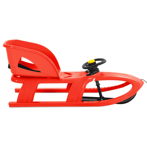 Kinderschlitten mit Lenkrad Rot