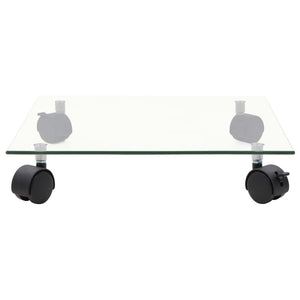 Pflanzenroller 4 Stk. 35x35 cm Hartglas Quadratisch