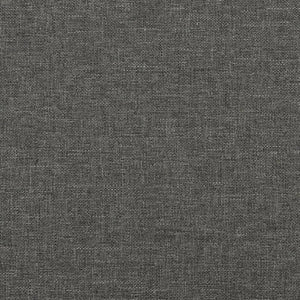 vidaXL Box Spring Bed with Mattress Dark Grey 80x200 cm Fabric