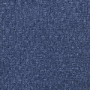 vidaXL Box Spring Bed with Mattress Blue 80x200 cm Fabric