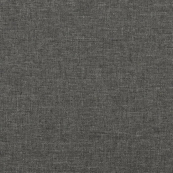 vidaXL Box Spring Bed with Mattress Dark Grey 90x190 cm Fabric