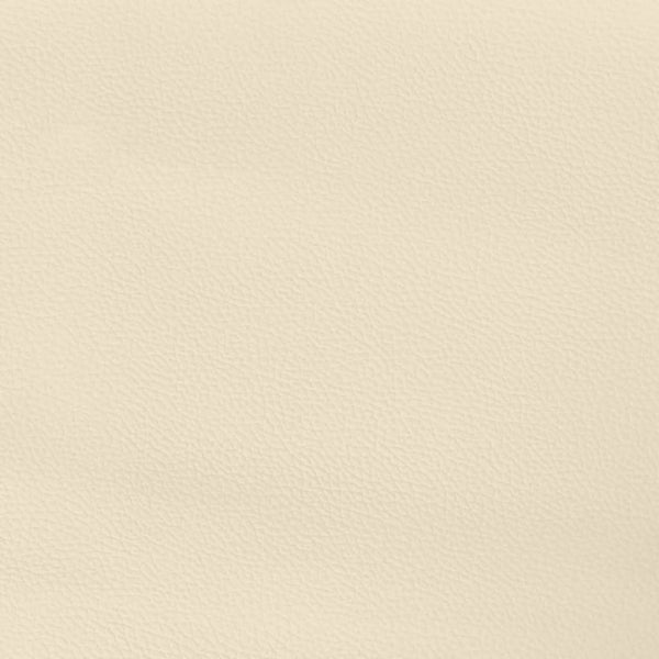 vidaXL Box Spring Bed with Mattress Cream 100x200 cm Faux Leather