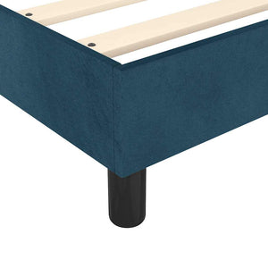 vidaXL Box Spring Bed with Mattress Dark Blue 180x200 cm Velvet