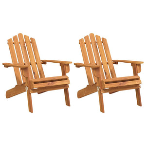 vidaXL Adirondack Garden Chairs 2 pcs. Solid Acacia Wood