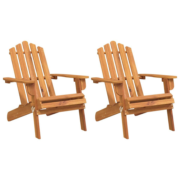 vidaXL Adirondack Garden Chairs 2 pcs. Solid Acacia Wood