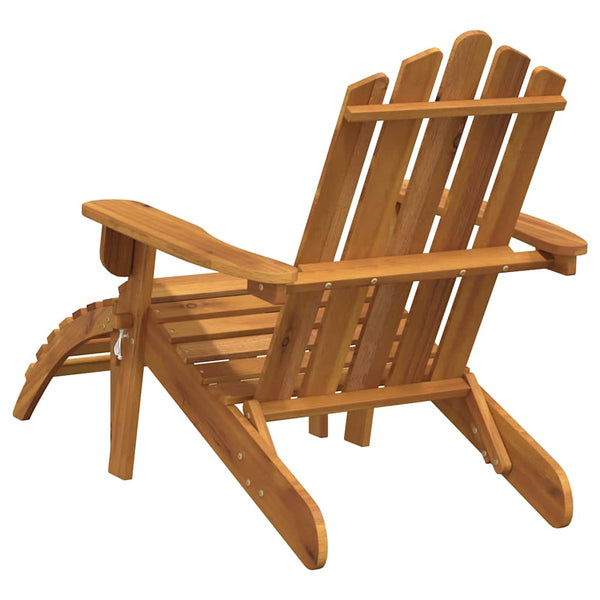 vidaXL Adirondack Garden Chairs with Ottomans 2 pcs Solid Acacia Wood