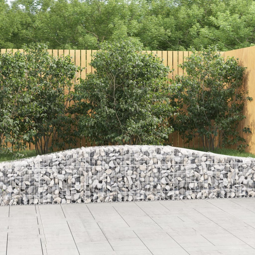 vidaXL Gabions with Arch 20 pcs. 400x30x40/60 cm Galvanized Iron
