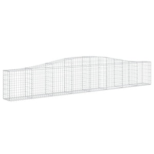 vidaXL Gabions with Arch Top 25 pcs. 400x30x60/80 cm Galvanized Iron