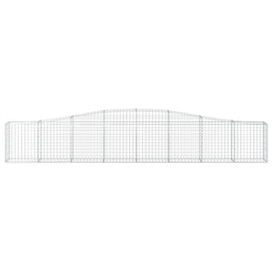 vidaXL Gabions with Arch Top 25 pcs. 400x30x60/80 cm Galvanized Iron
