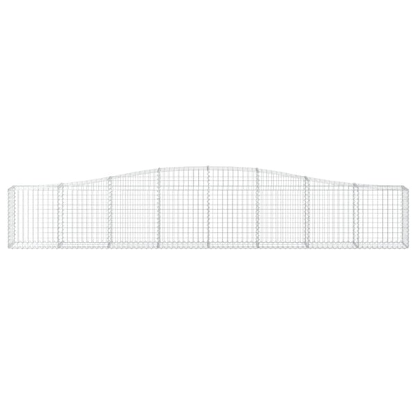 vidaXL Gabions with Arch Top 25 pcs. 400x30x60/80 cm Galvanized Iron