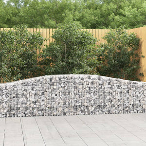 vidaXL Gabions with Arch Top 25 pcs. 400x30x60/80 cm Galvanized Iron