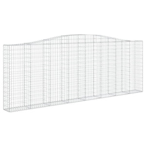 vidaXL Gabions with Arch 7 pcs. 400x30x140/160cm Galvanised Iron