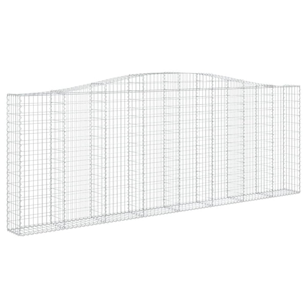 vidaXL Gabions with Arch 7 pcs. 400x30x140/160cm Galvanised Iron