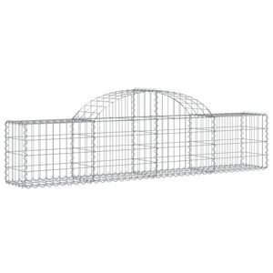 vidaXL Gabions with High Arch 6 pcs. 200x30x40/60 cm Galvanized Iron