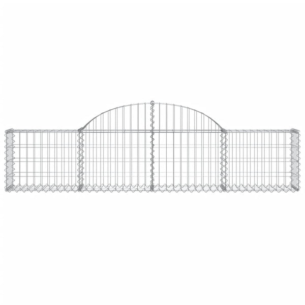 vidaXL Gabions with High Arch 6 pcs. 200x30x40/60 cm Galvanized Iron