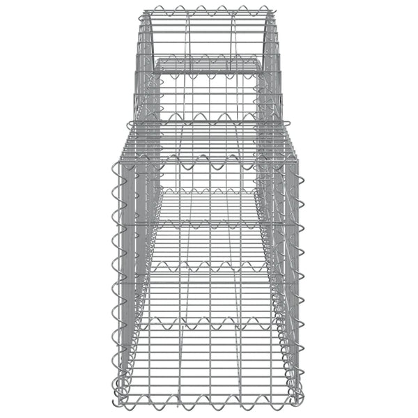 vidaXL Gabions with Arch 13 pcs 200x30x40/60 cm Galvanized Iron