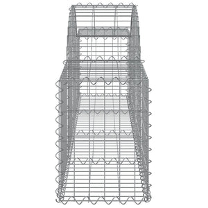 vidaXL Gabions with Raised Arch 20 pcs. 200x30x40/60 cm Galvanized Iron