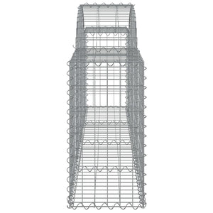 vidaXL Gabions with Arch 10 pcs. 200x30x60/80 cm Galvanized Iron