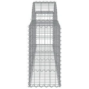 vidaXL Gabion Baskets with High Arch 15 pcs. 200x30x60/80 cm Galvanized Iron