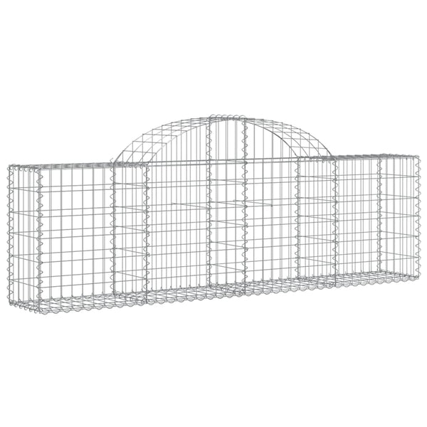 vidaXL Gabions with Arch 25 pcs. 200x30x60/80 cm Galvanized Iron
