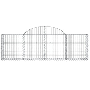 vidaXL Gabions with Arch 25 pcs. 200x30x60/80 cm Galvanized Iron