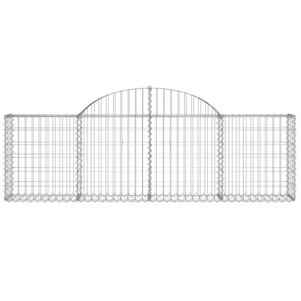 vidaXL Gabions with Arch 30 pcs. 200x30x60/80 cm Galvanized Iron